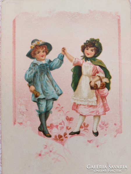 Old postcard postcard for kids