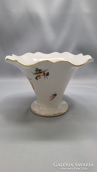 Herend fruit pattern porcelain vase