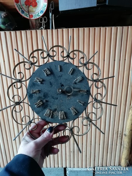 Old wall clock in the condition shown in the pictures