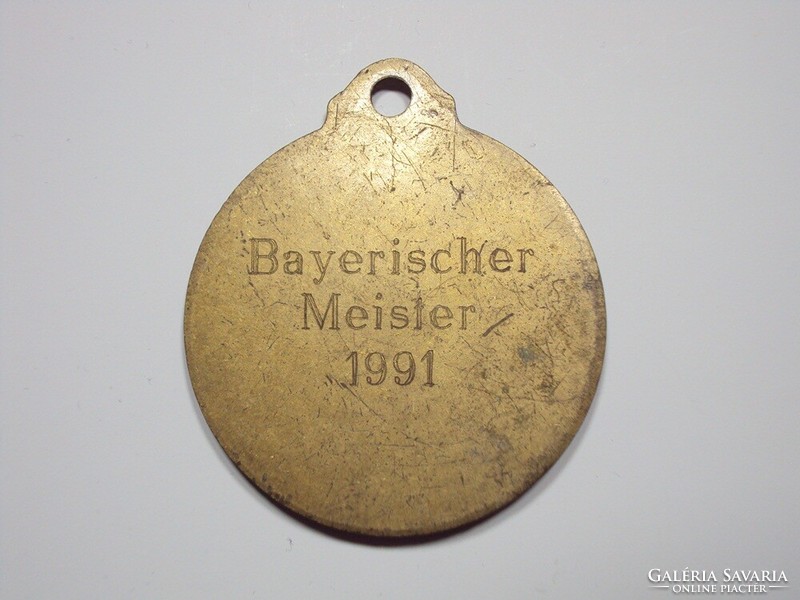 Bayerisher Meister 1991 érme emlékérme sport