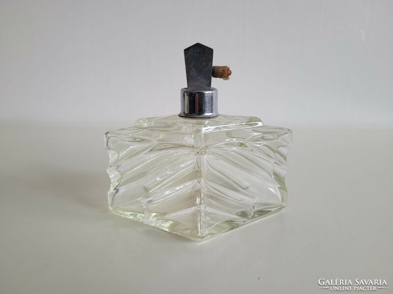 Régi parfümös nagy üveg vintage dekoráció