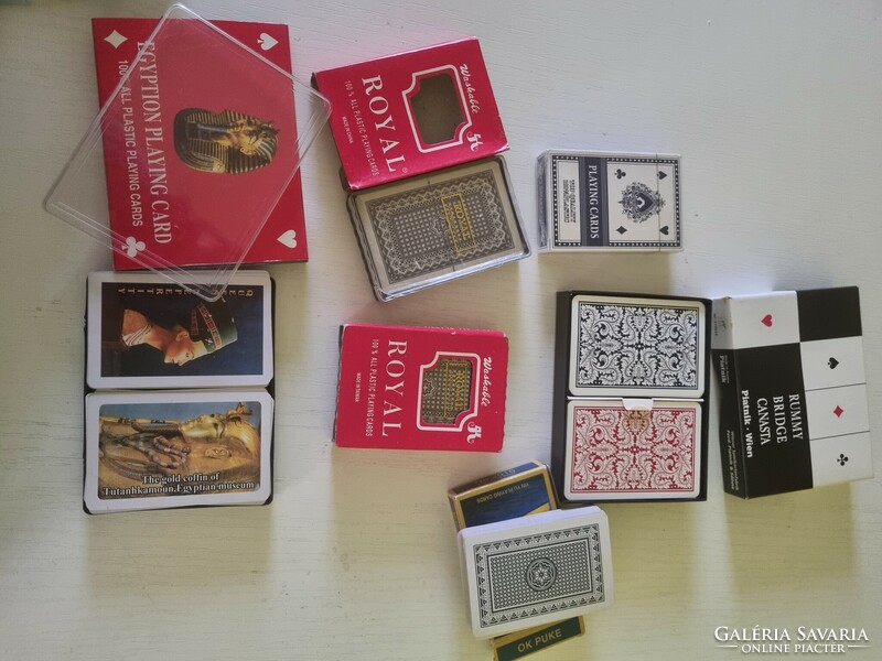 8 pakli  römi, póker kártya új bontatlan csomagolású francia kártyacsomag