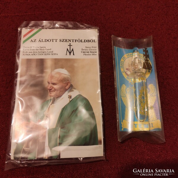 Holy land+holy water - objects of grace ii. From the visit of Pope János Pál to Hungary in 1991