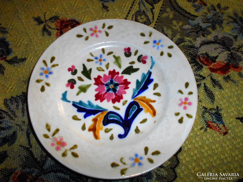 Znaim hand painted porcelain faience antique plate