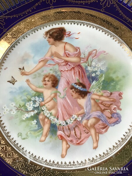 Antique porcelain decorative wall plate