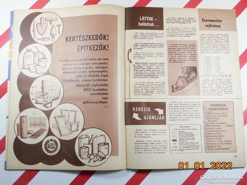 Régi retro Ezermester hobbi barkács újság - 76/3  - 1976 március - Születésnapra