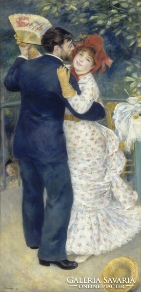 Renoir - Vidéki tánc - vászon reprint