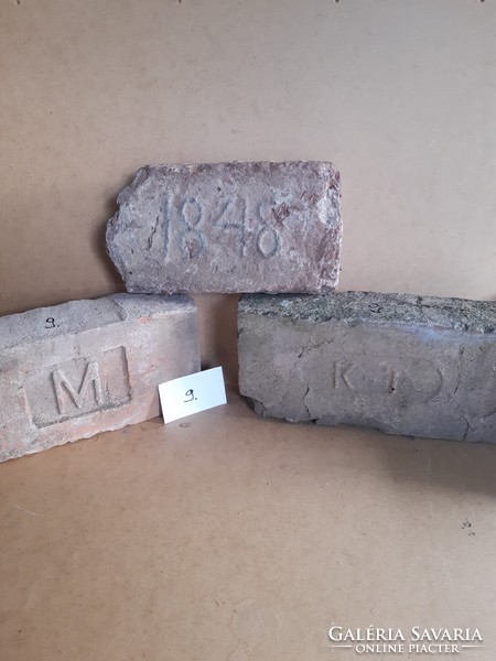 Old Hungarian coat of arms bricks,.1848,,Márkus,,and kt for sale together! No. 9.