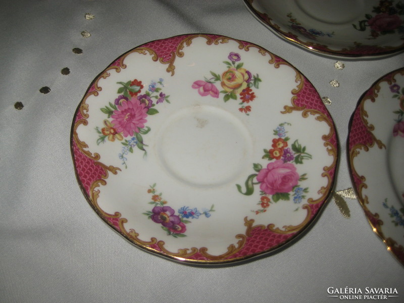 English Aynsley small plates, 4 pieces 14.2 cm + 1 piece - 16 cm
