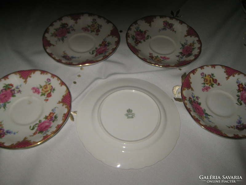 English Aynsley small plates, 4 pieces 14.2 cm + 1 piece - 16 cm