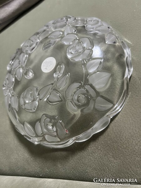 Waltherglas német kristály üveg tál, tányér