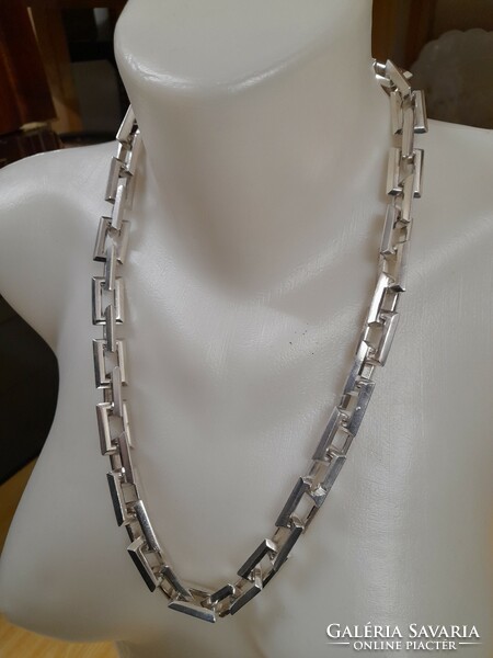 Uniquely made 925 silver baraka. Barakka unisex necklace. 356.5 grams.