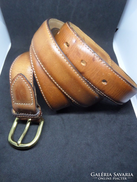 Vintage 80's/90's regent belt company (original) men's leather belt length: 124 cm, width: 2.8 cm buckle: 4 x 4 cm