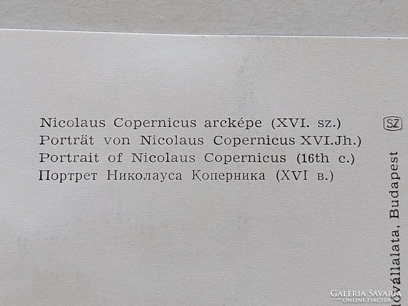 Régi képeslap Nicolaus Copernicus jubileumi levelezőlap