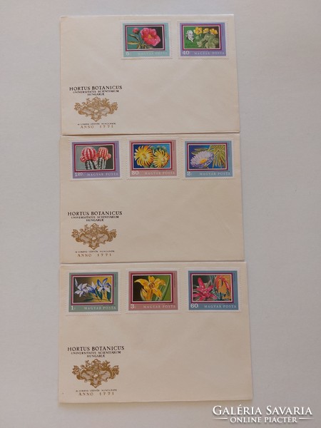 Old stamp envelope hortus botanicus 3 pcs