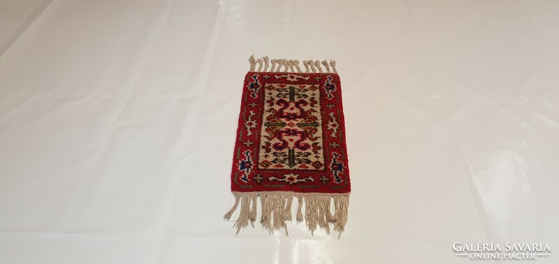 1719 Beautiful cleaned hand-knotted Persian rug 59x35cm free courier
