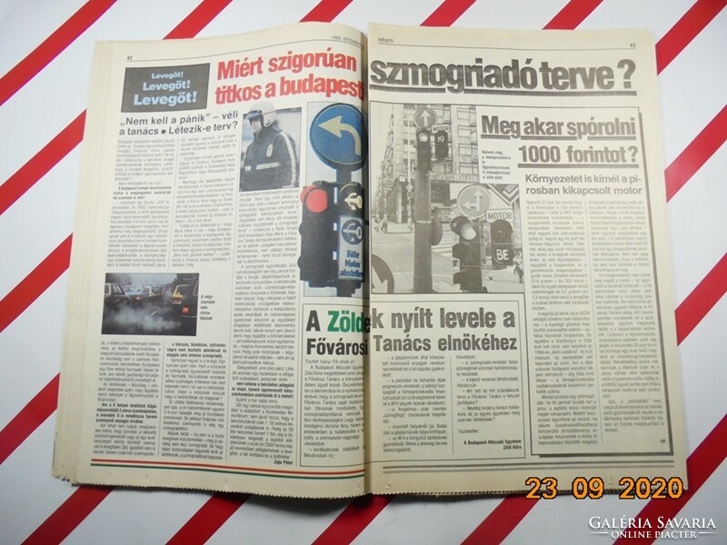 Old retro newspaper - reform - independent democratic magazine - December 30, 1988 - Birthday gift