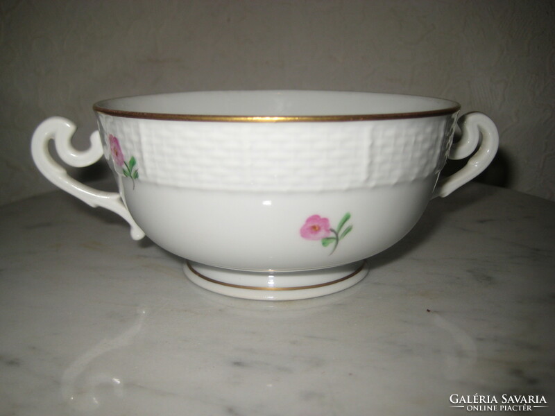 Herend double-lipped cup 10.8 cm + handle
