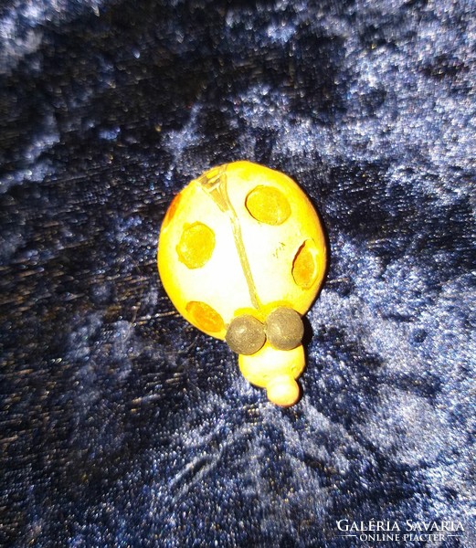 Small ceramic ladybug figure