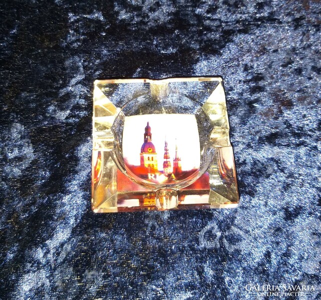 Riga crystal ashtray ashtray souvenir