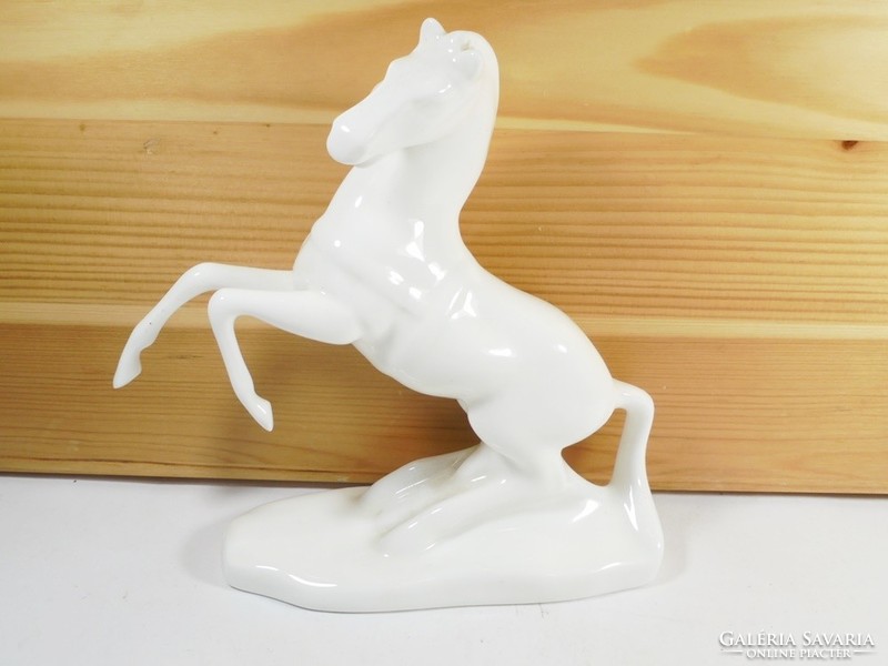 Retro régi jelzett Cero - porcelán ló lovacska figura szobor