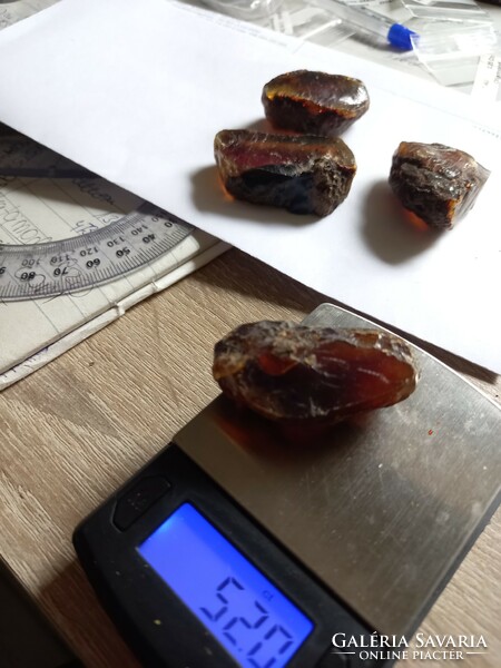 Blue amber from Indonesia 52 gr