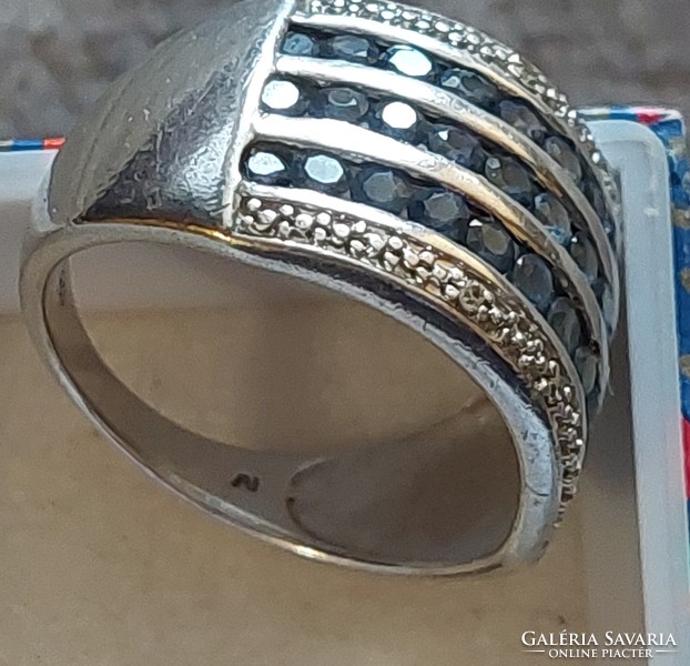 Csodálatos Harry Ivens zafír köves ezüst gyűrű