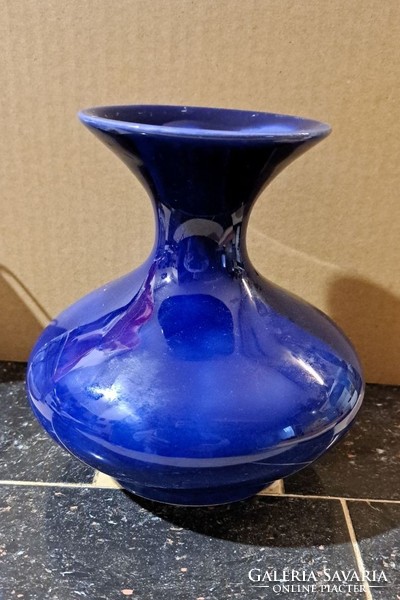 Kék kerámia váza 16 cm