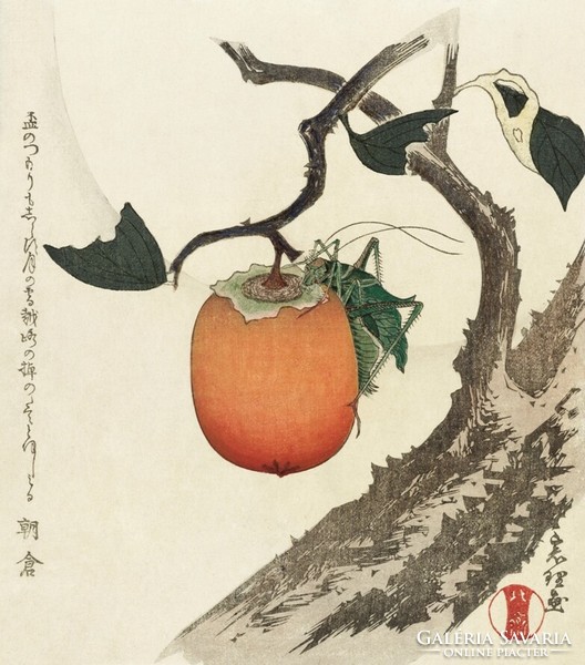 Hokusai - persimmon - reprint