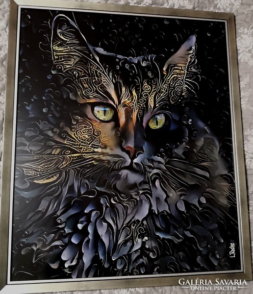 Fk/376 - léa roche – shadow - cat (1/20) – giclée print