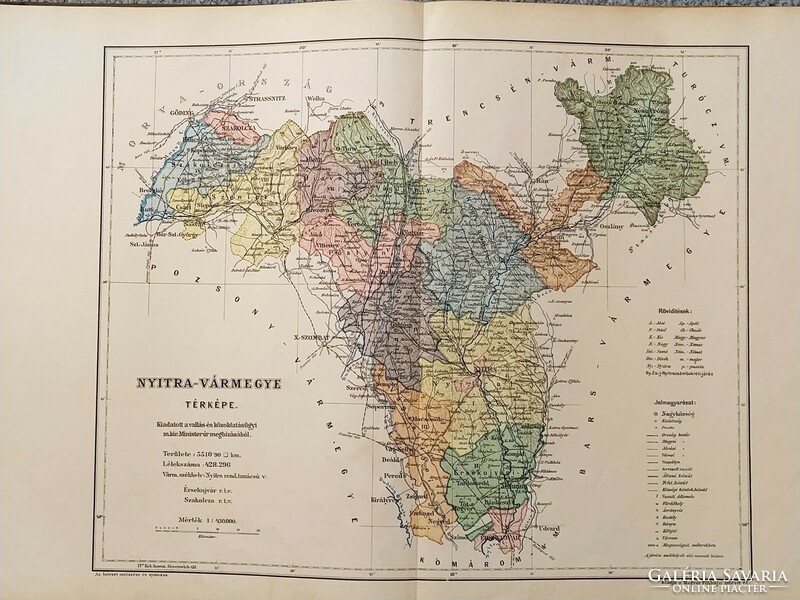 Kogutowicz's manual atlas of the counties of Hungary, 1905