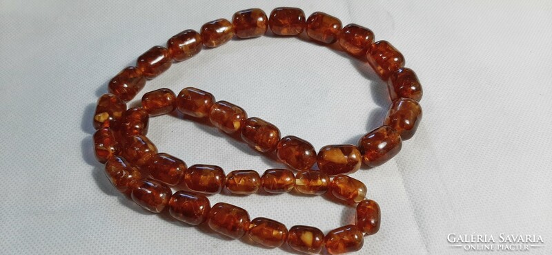 Vintage amber string of pearls