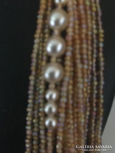 String of beads-16 rows of 1 mm glass beads-