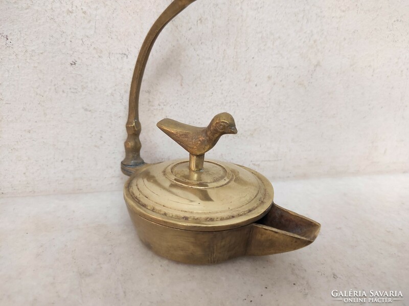 Antique Arabic candlestick oil lantern Moroccan Algeria copper portable Turkish oil candlestick 307 6699