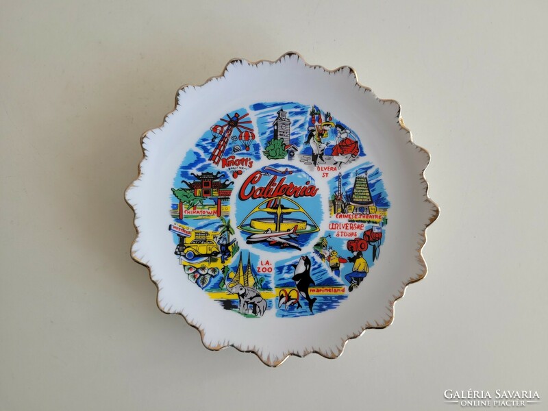 Retro usa california souvenir wall bowl bowl old california wall decoration souvenir
