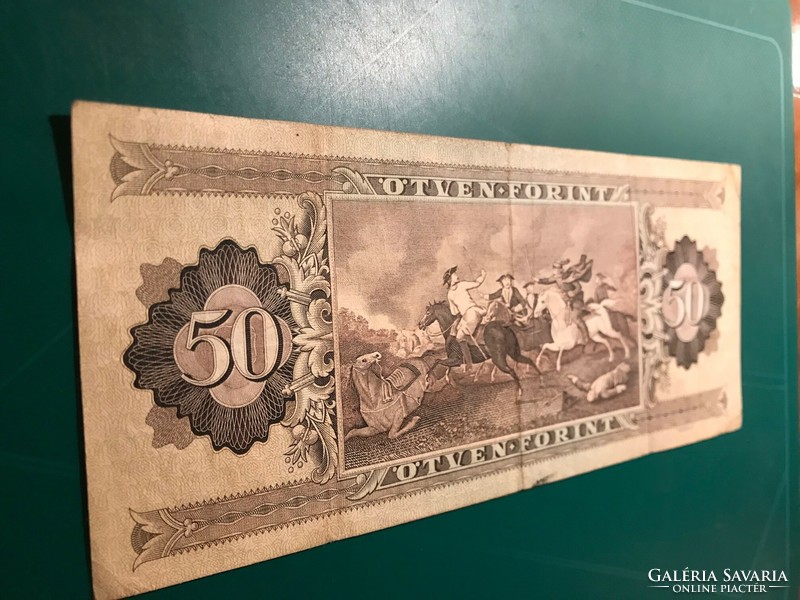 Régi 50 Ft-os bankjegy. 1989.ből. Forgalomban volt.