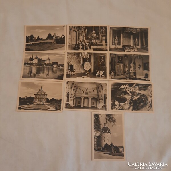 Photo album of the castle of Moritzburg in Germany, 10 photos (9 x 6 cm).