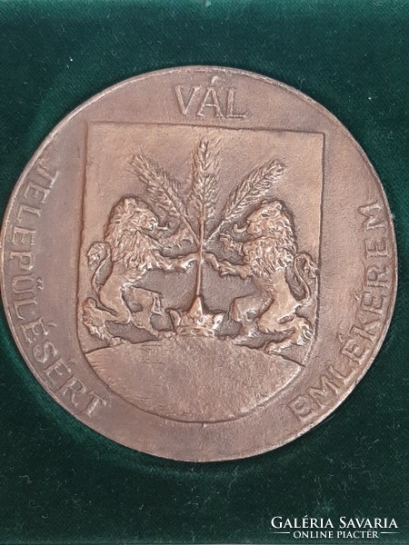 Bronze commemorative medal for Vál settlement