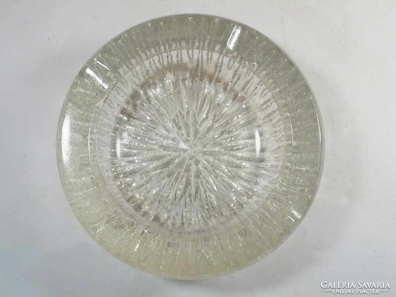 Retro régi üveg hamutál hamus hamutartó tál tálka - kb. 1970.80-as évekből