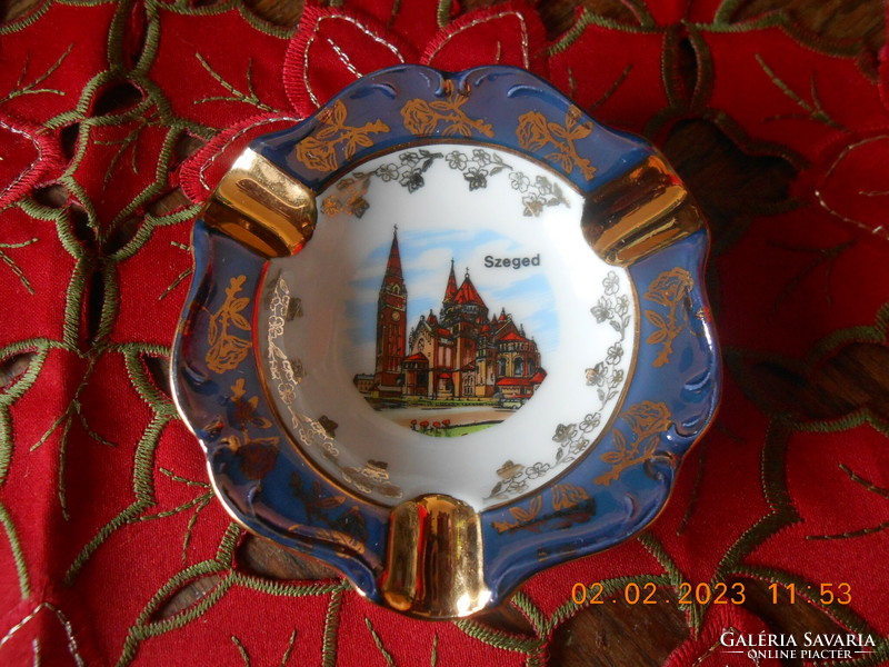 Porcelain ashtray (Szeged Hungary)