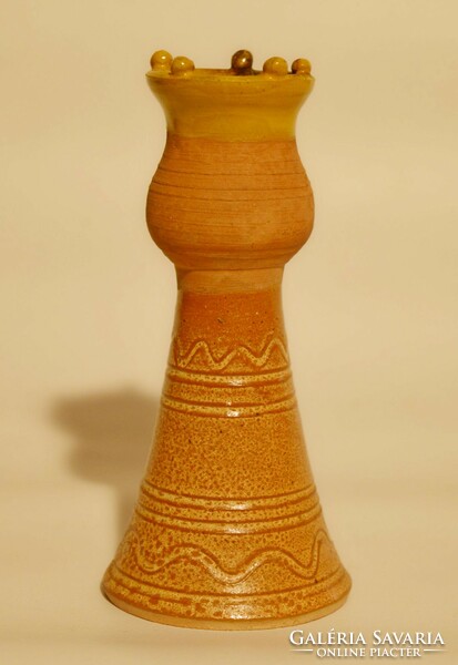 Ceramic chess king.