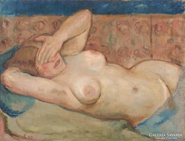 Cyprián majerník - reclining nude - reprint
