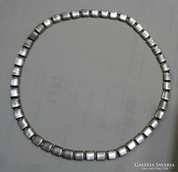 Beautiful heavy art deco silver necklaces