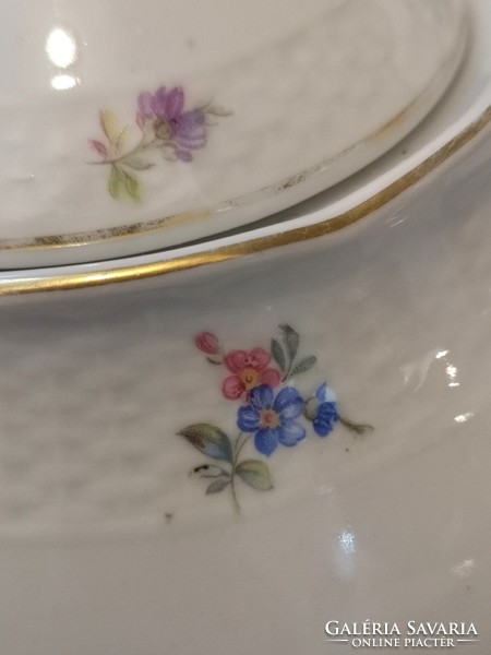 Gyönyörű Meissen, 6 személyes finom porcelán teás készlet
