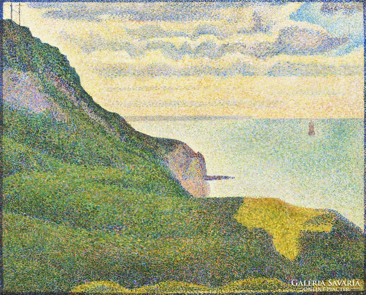 Georges Society - seascape in Normandy - reprint