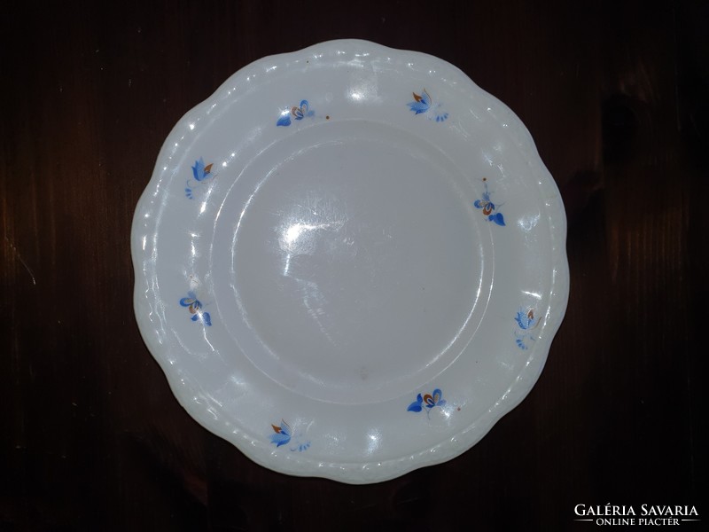 Zsolnay flower patterned small plate, marked, dessert