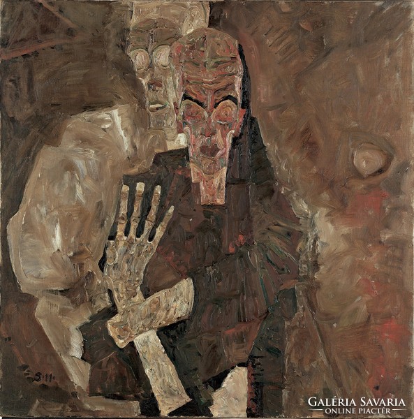 Egon Schiele - Halál és az ember - reprint