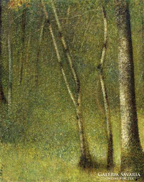 Georges Seurat - Pontaubert erdeje - reprint
