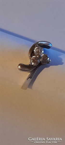 Ezüst háromköves gyűrű