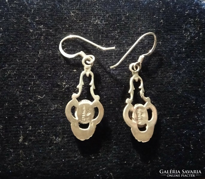 Ezüst(925 sterling) kézműves ékszerek fülbevalók, gyűrű, medálok, navajo medál ezüst nyaklánccal